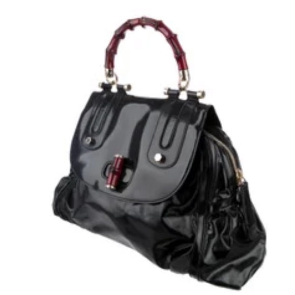 GUCCI POP DIALUX BAMBOO HANDBAG - Picture 12 of 15